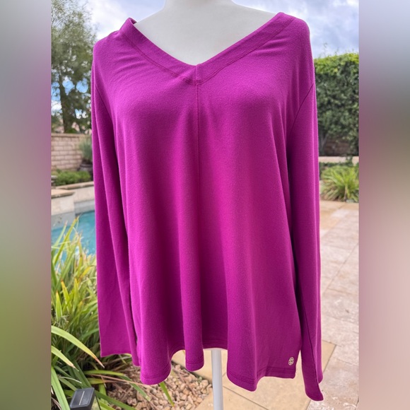 🌺Lilly Pulitzer Fuchsia Tunic - CrissCross Back - Picture 2 of 6